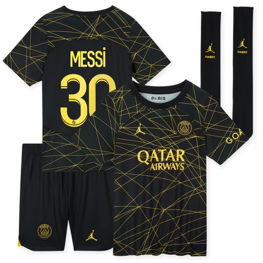 Paris Saint-Germain Fourth 2022-23 - Little Kids with Messi 30 printing